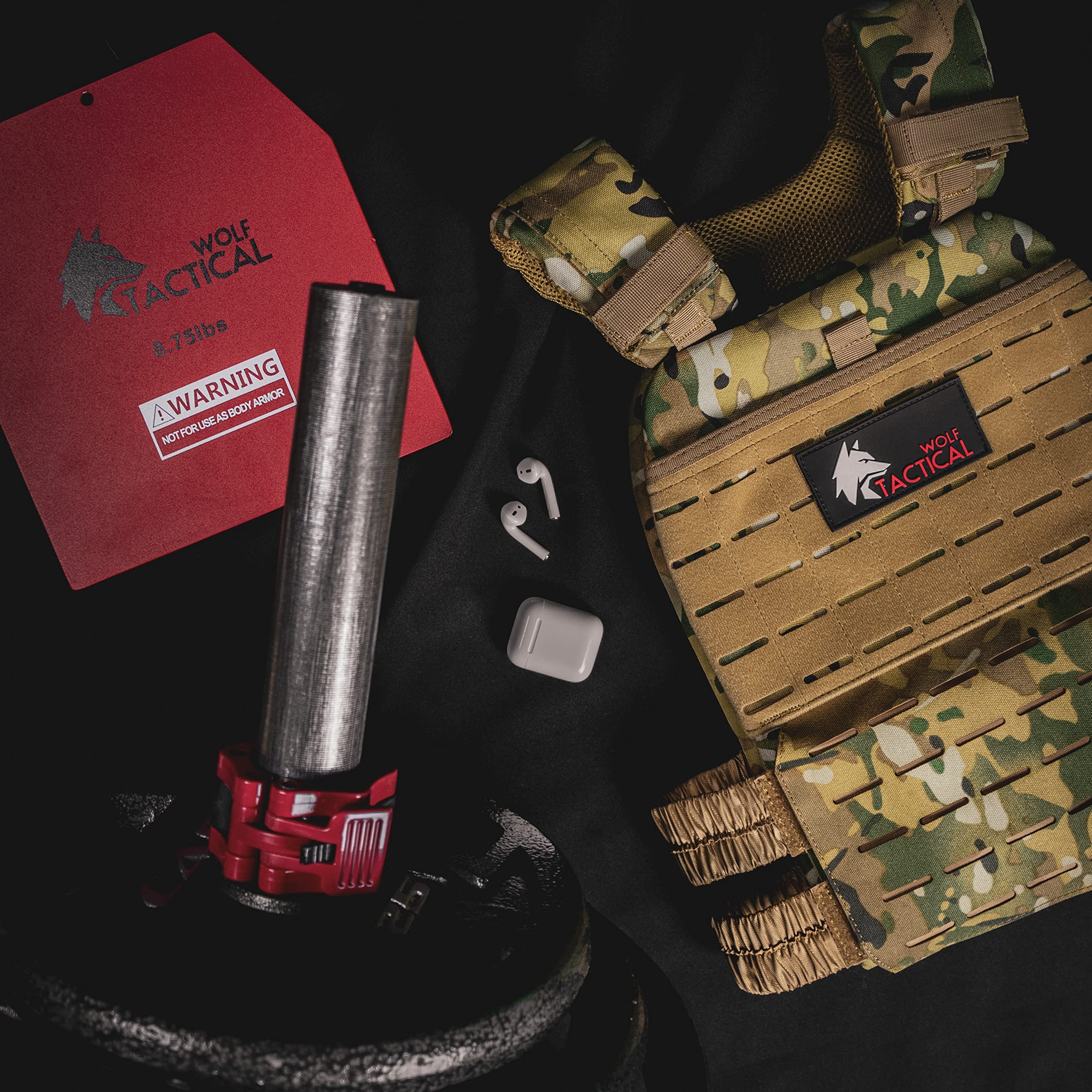 WOLF TACTICAL Weight Vest Plates WODs. Strength Training