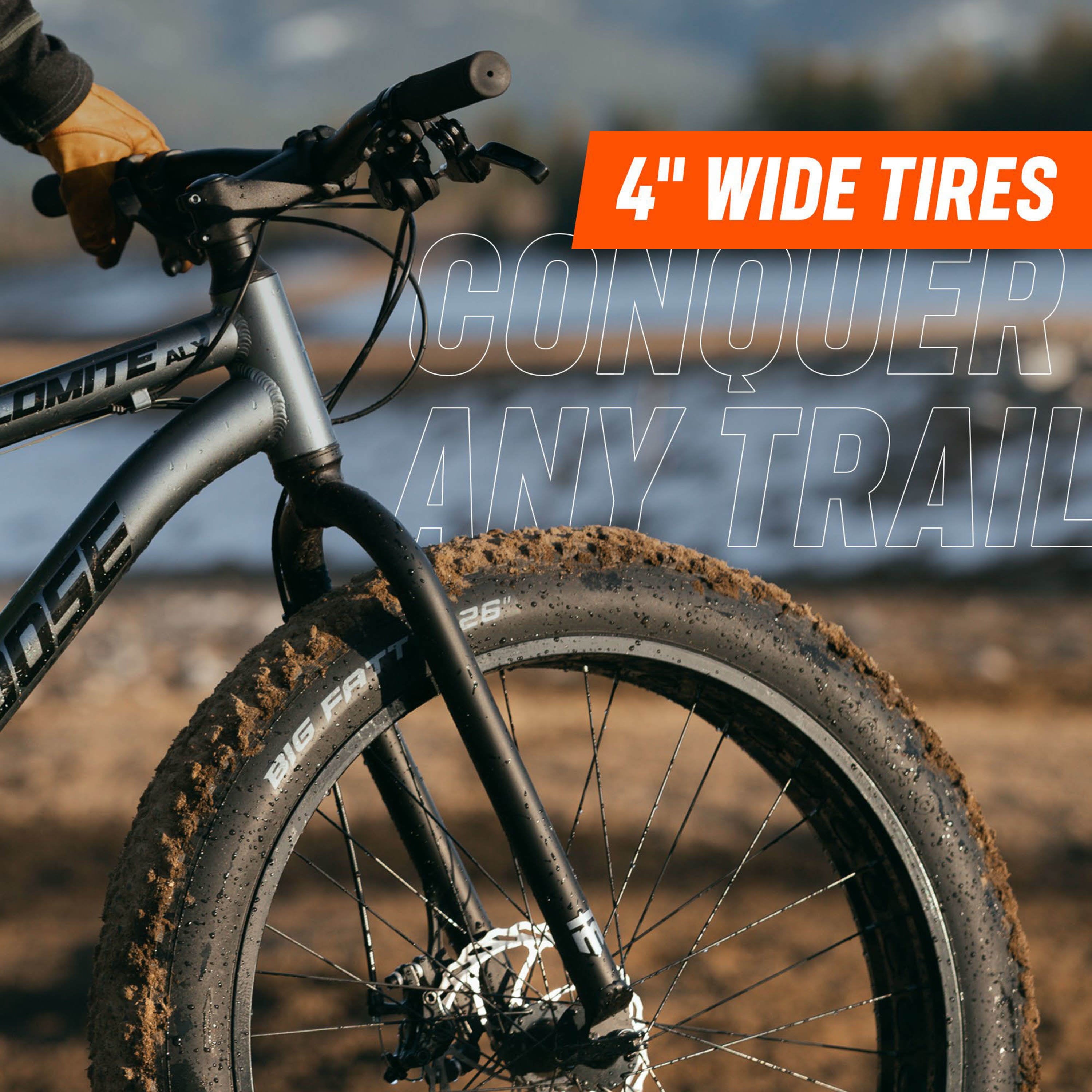 26-in. Dolomite ALX Unisex Fat Tire Mountain Bike. Gray