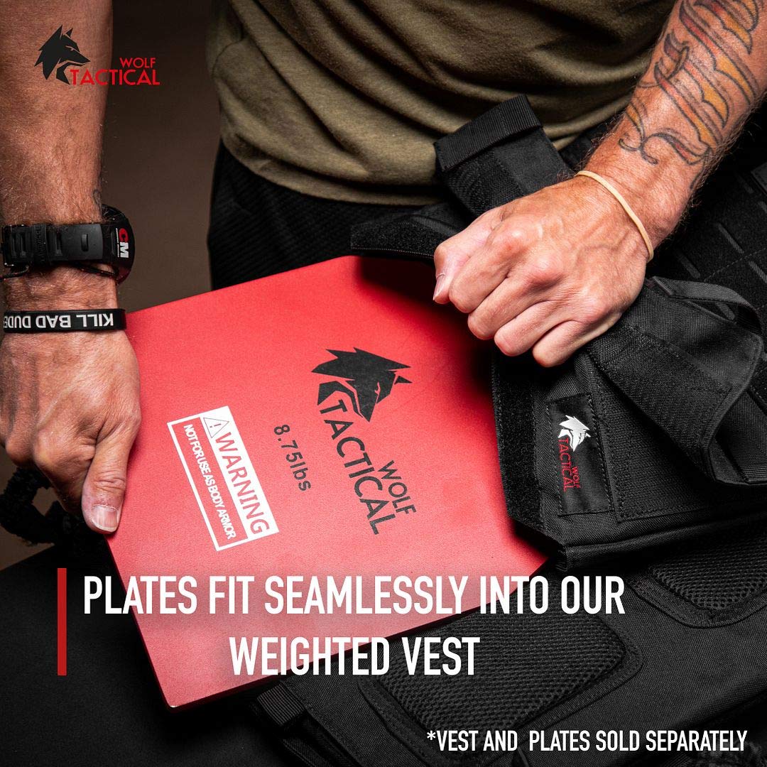 WOLF TACTICAL Weight Vest Plates WODs. Strength Training
