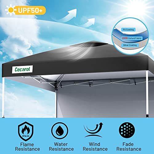 Pro 10x10 Pop Up Canopy Tent. Easy Setup Outdoor Instant Shelter for Patio