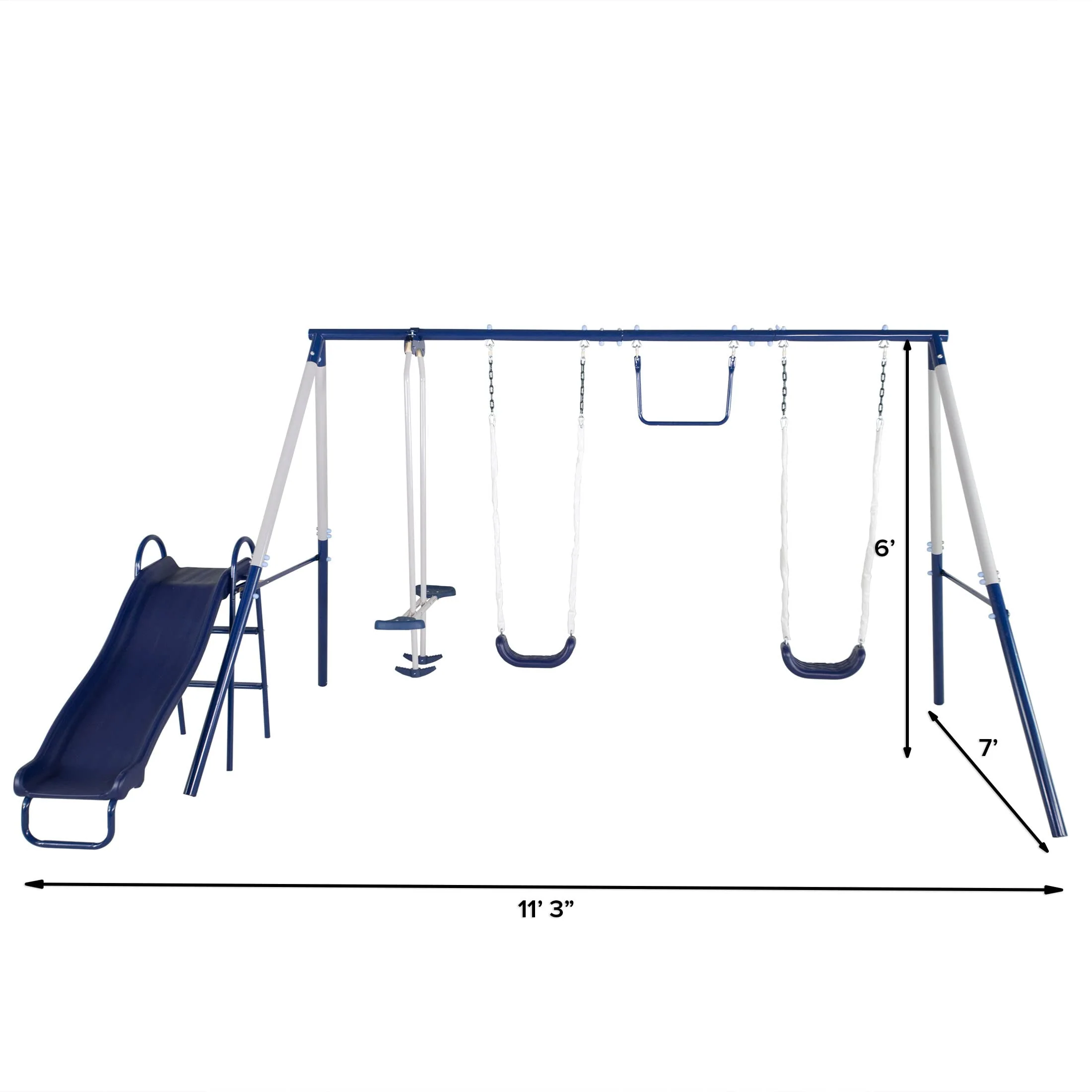 Sportspower Arcadia Swing Set. Outdoor Playset for Kids with Slide