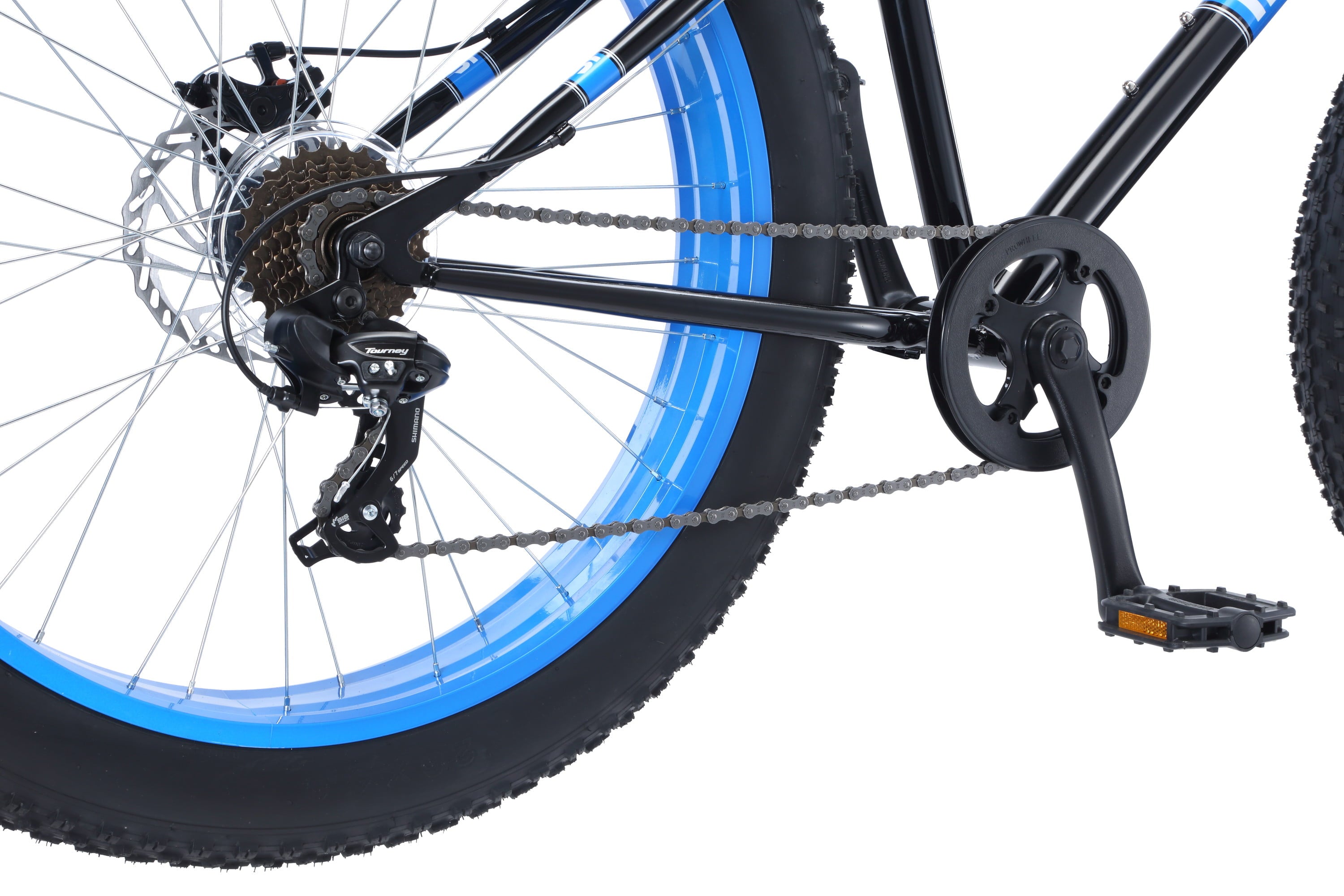 26 Dolomite Mens Fat Tire Bike. 7 Speeds. Black
