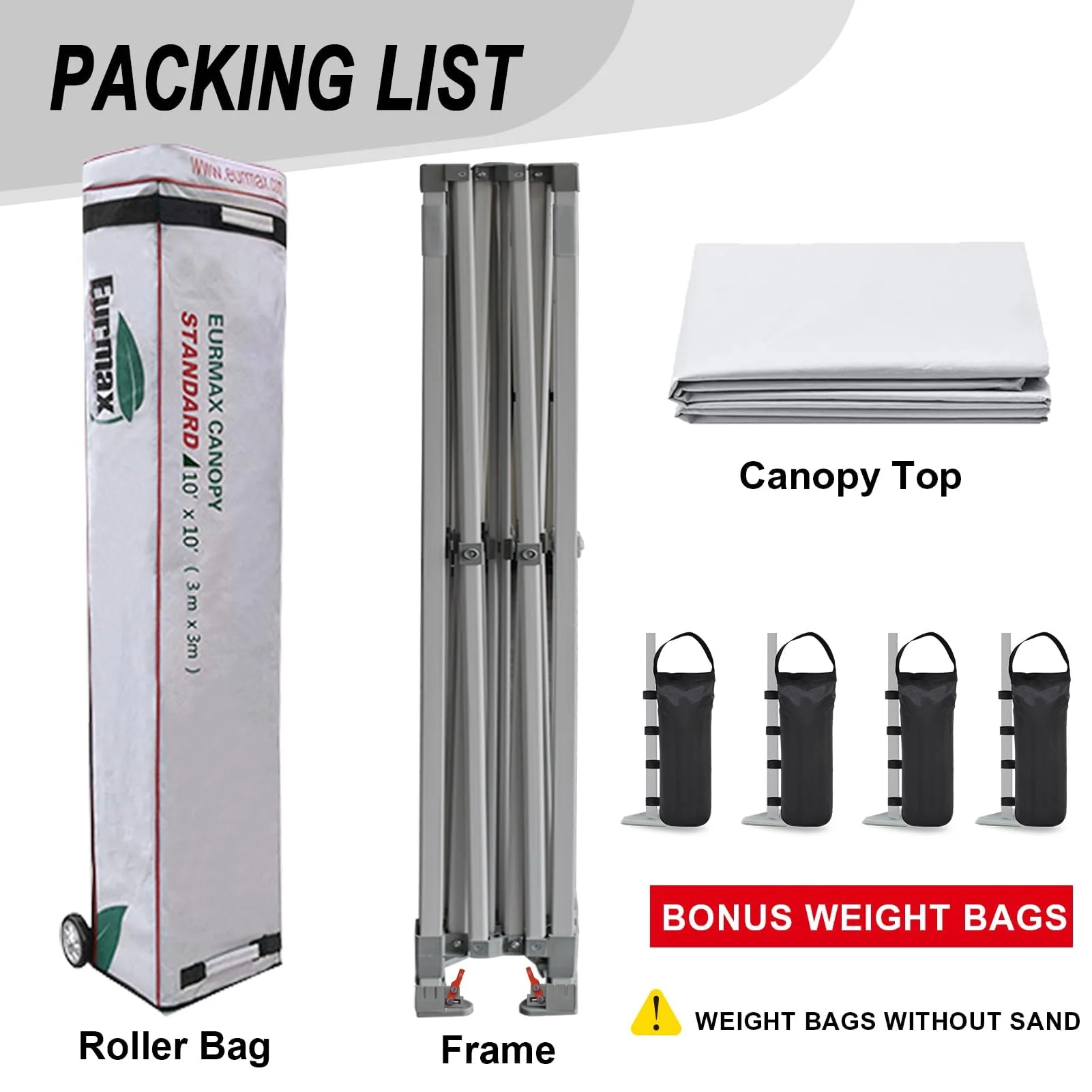 Eurmax 10x10ft Patio Pop Up Canopy Tent for Outdoor