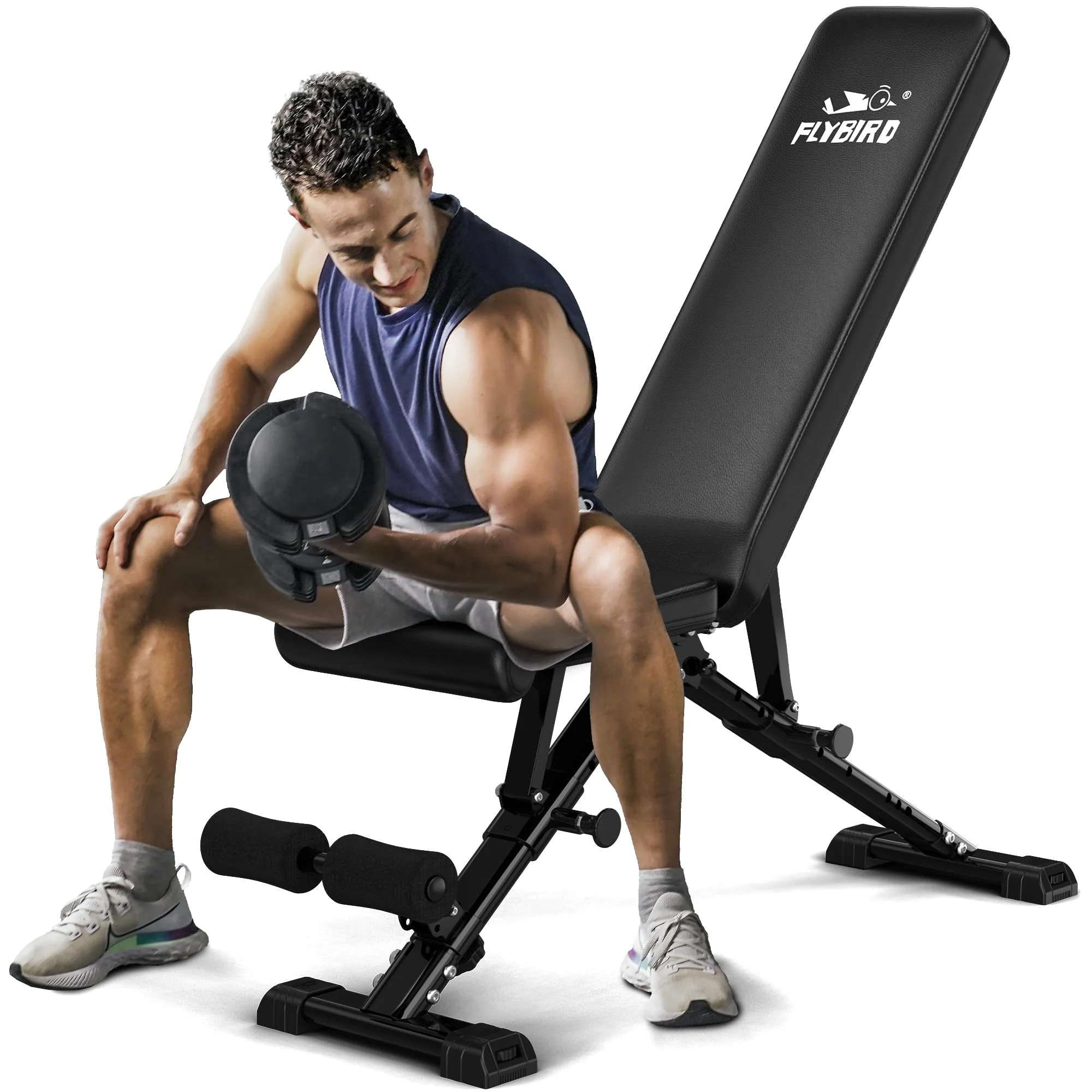 FLYBIRD Adjustable Strength Training Bench for Full Body Workout