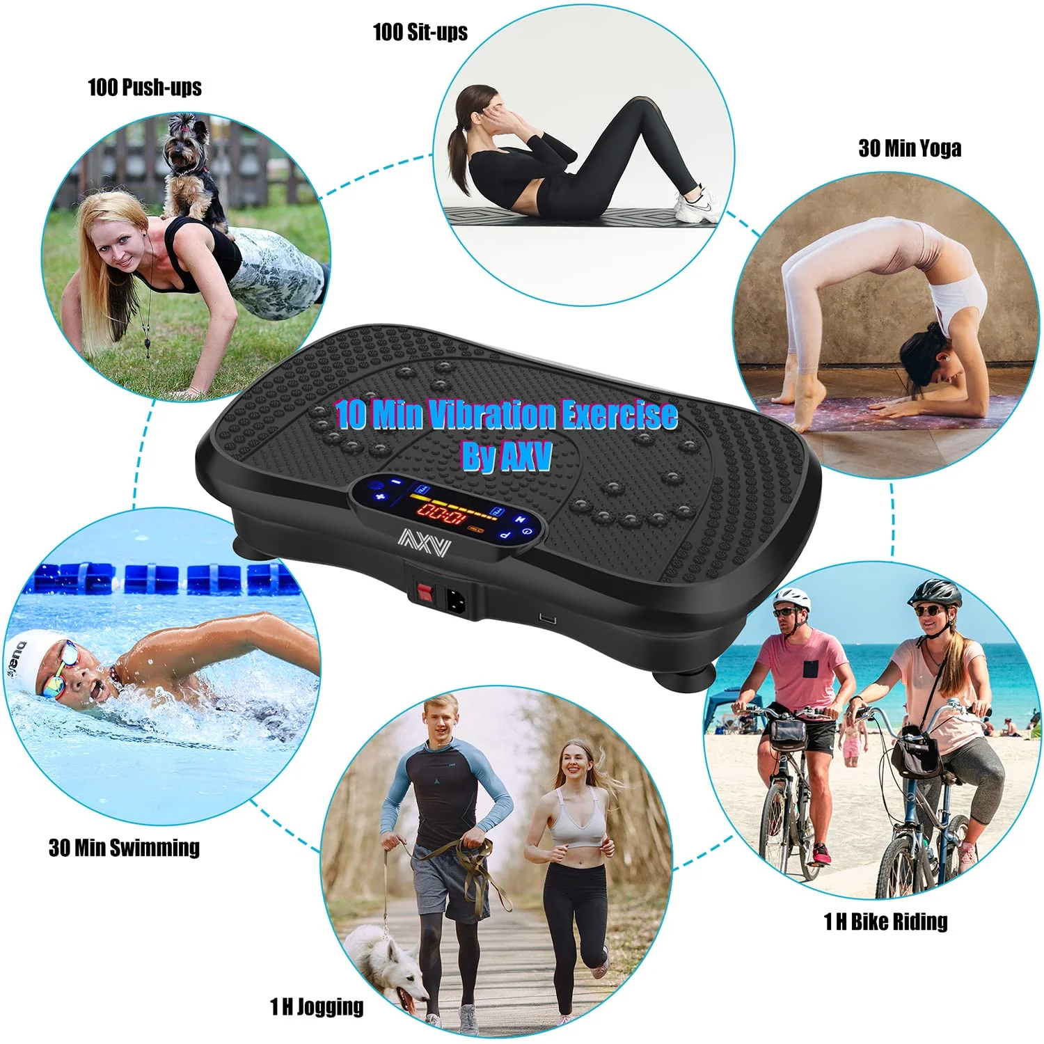 AXV Vibration Plate Exercise Machine Whole Body Workout