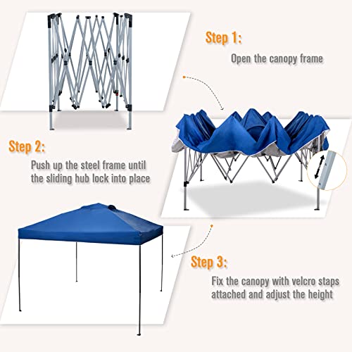 Outdoor Pop up Canopy 10'x10' Tent Camping Sun Shelter-Series Party Tent