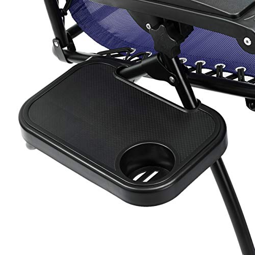 Outdoor Adjustable Zero Gravity Folding Reclining Lounge Chair Set
