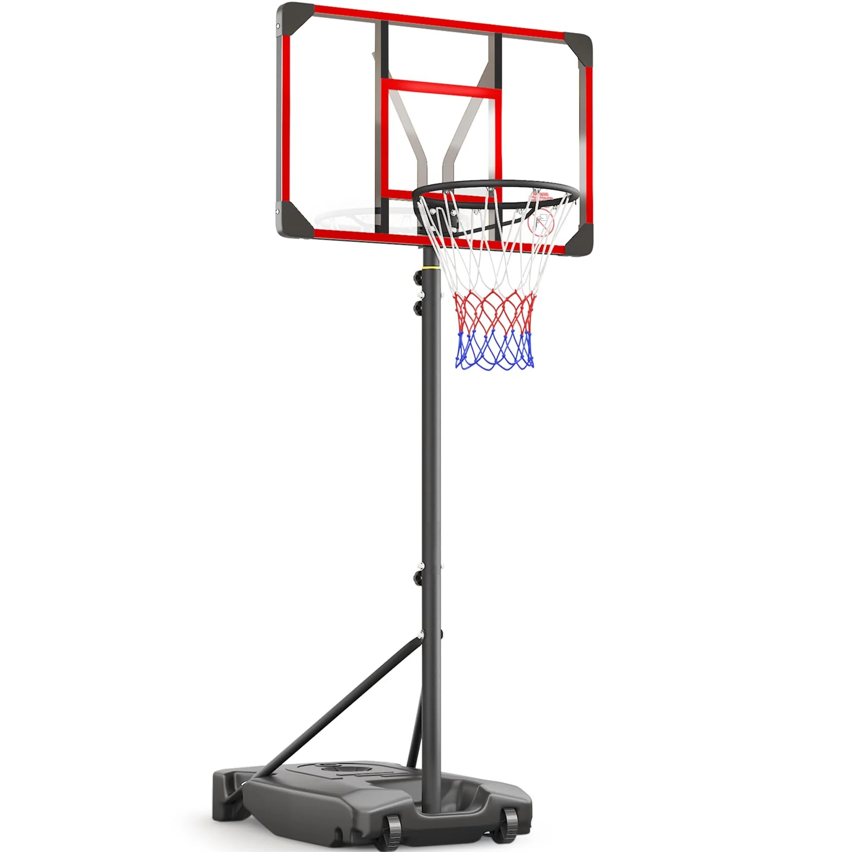 Yohood Kids Basketball Hoop Outdoor 4.82-8.53ft Adjustable