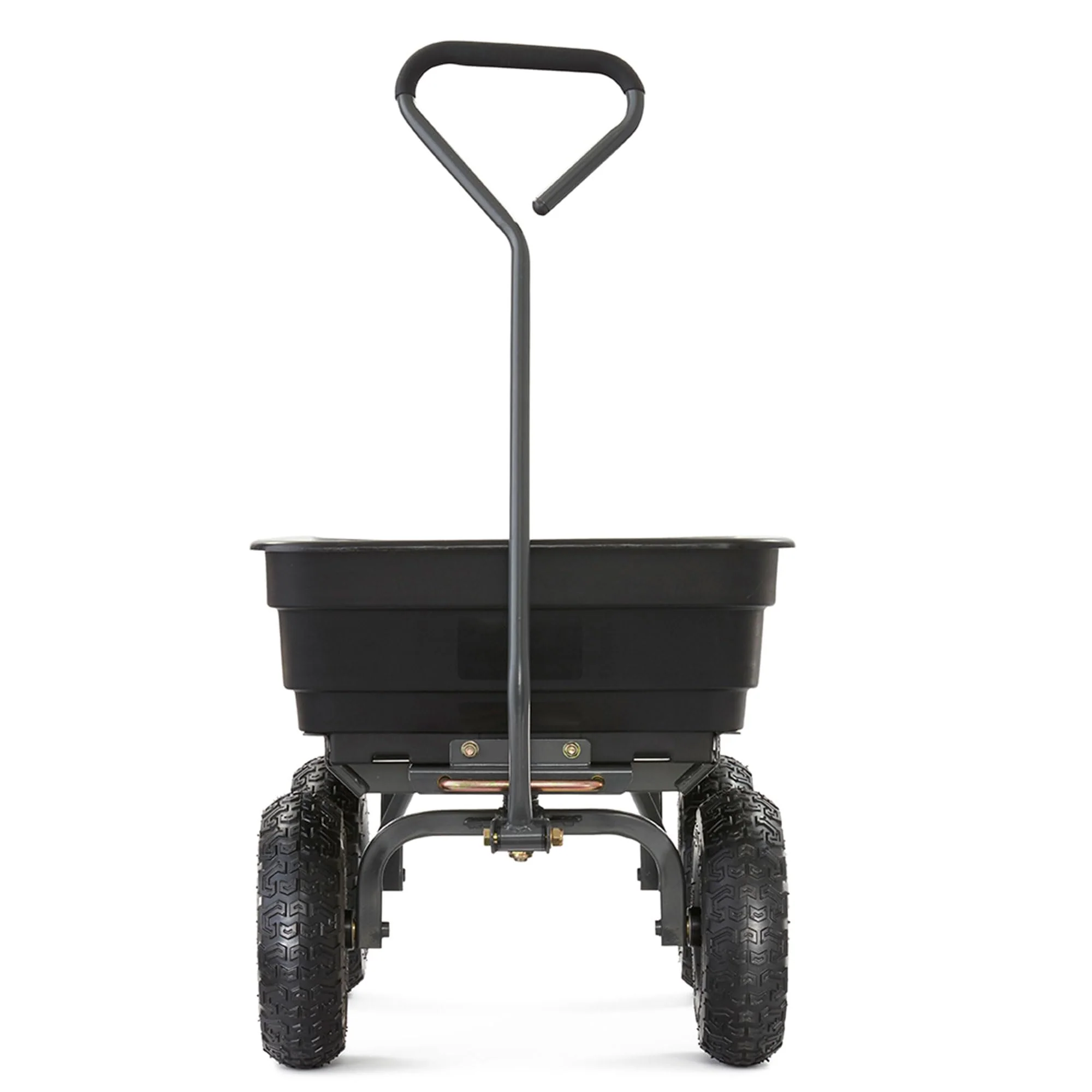 Gorilla Carts Poly Garden Dump Cart with Easy to Assemble Steel Frame