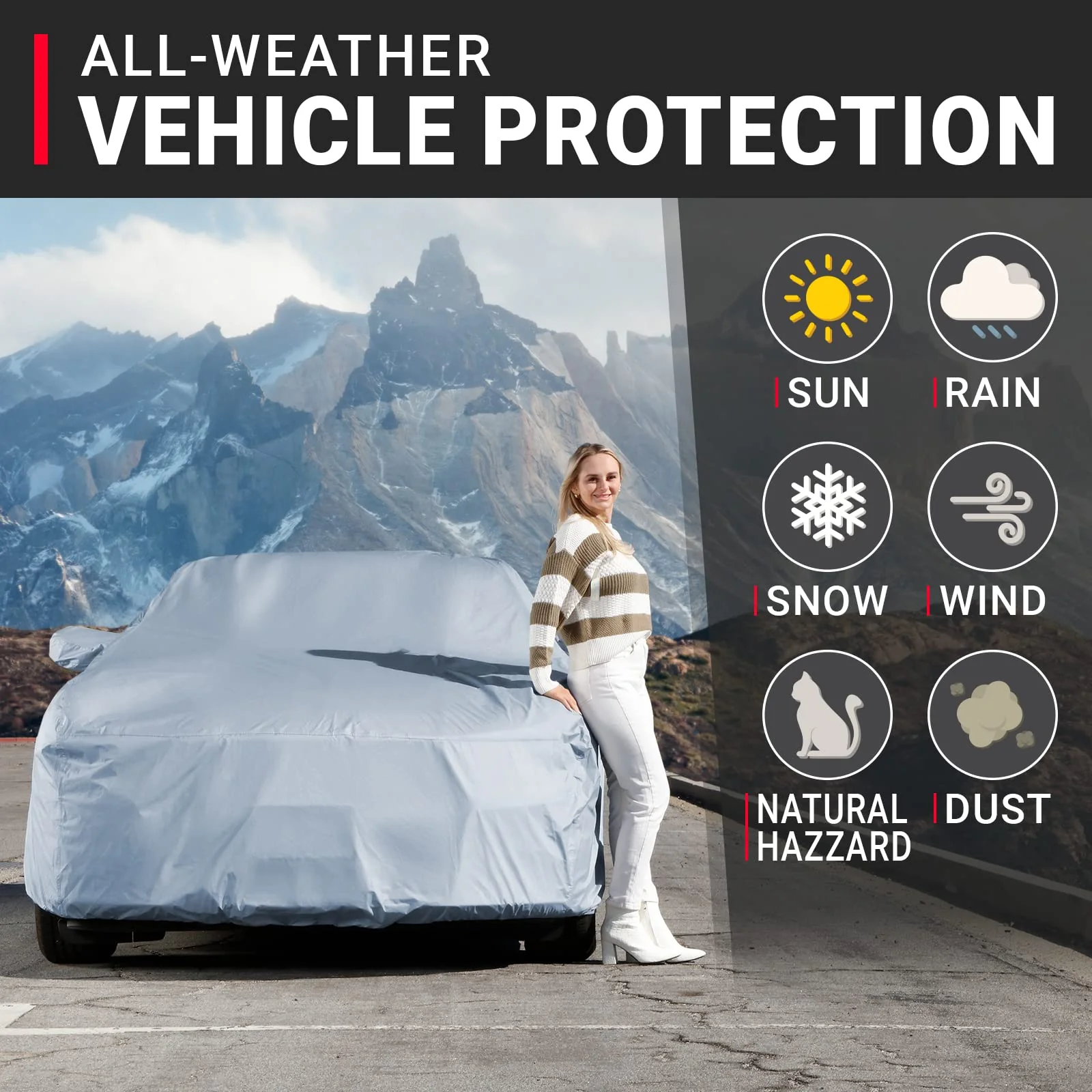 iCarCover 30-Layer Car Cover Waterproof All Weather
