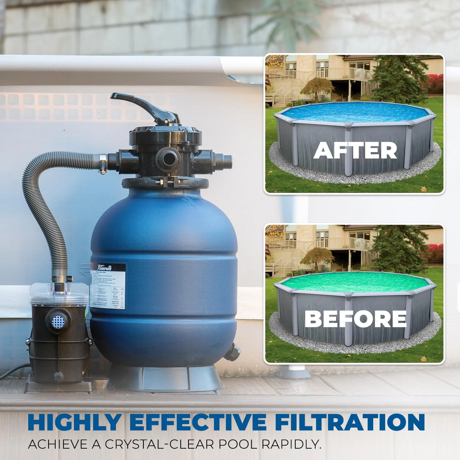 XtremepowerUS 13 Sand Filter 3/4HP Pool Pump