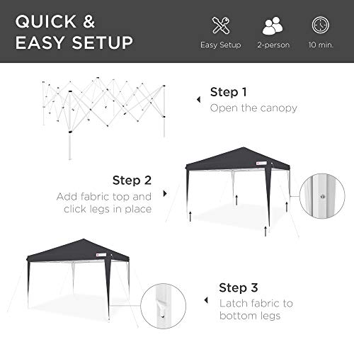 10x10ft Pop Up Canopy Outdoor Portable Folding Instant Lightweight Gazebo