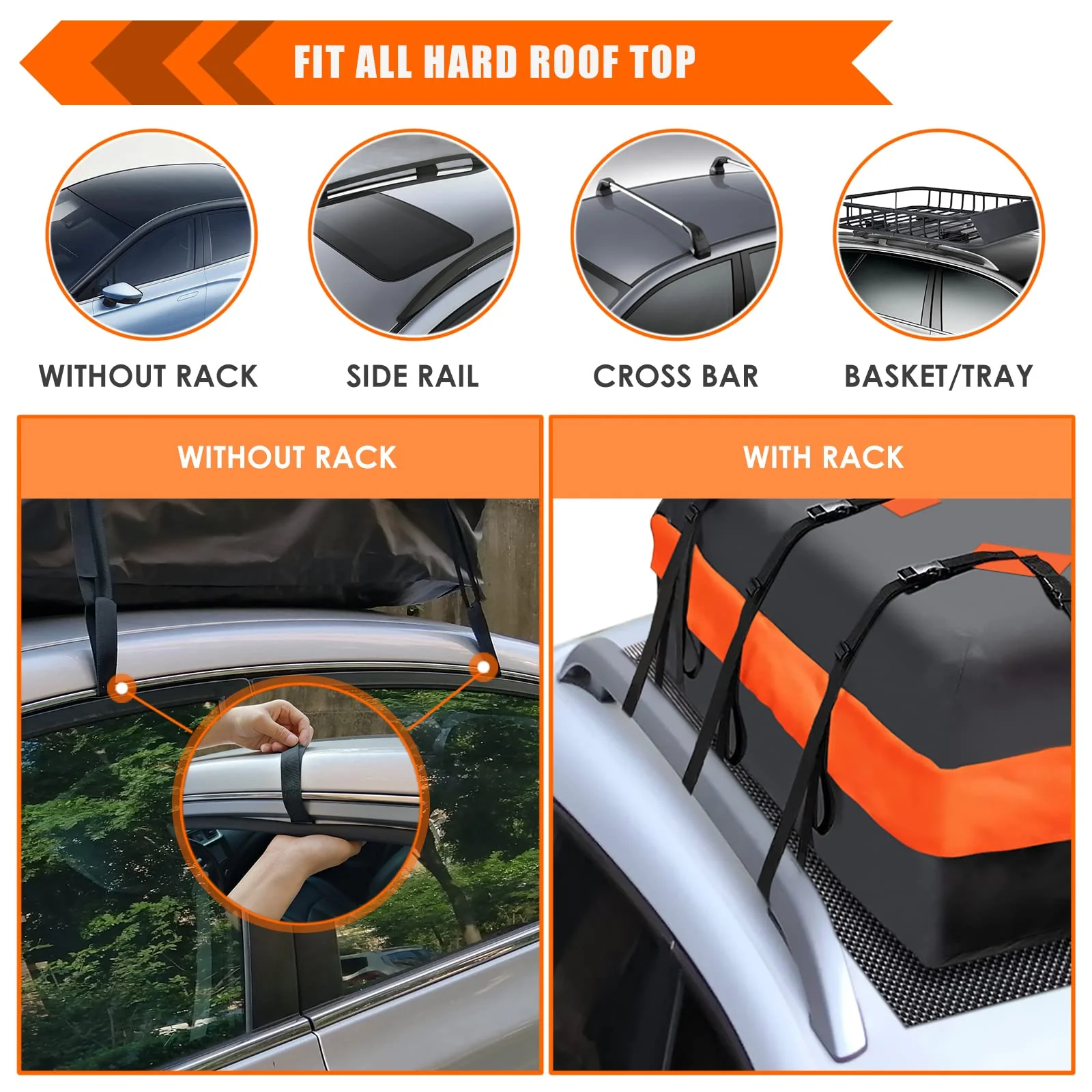 MeeFar Car Roof Bag XBEEK Rooftop top Cargo Carrier Bag