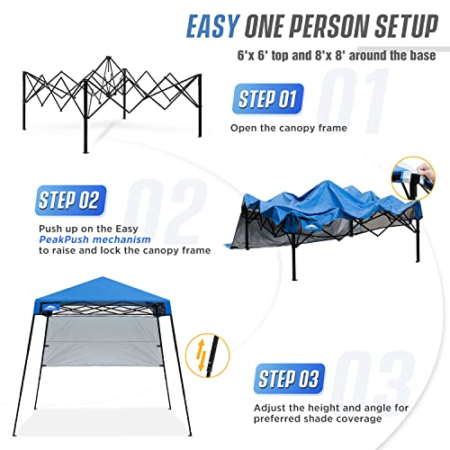 Tripper 8x8 Slant Leg Lightweight Compact Portable Canopy