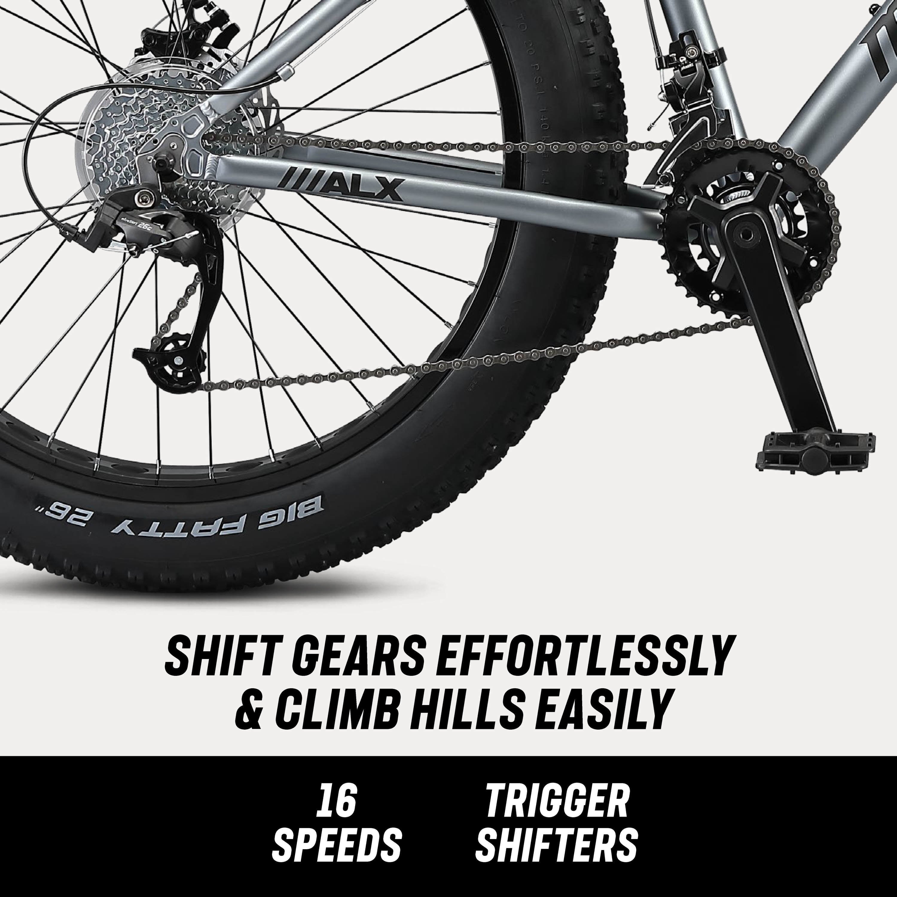 26-in. Dolomite ALX Unisex Fat Tire Mountain Bike. Gray