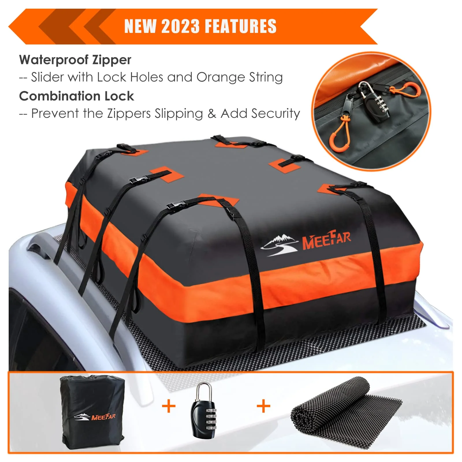 MeeFar Car Roof Bag XBEEK Rooftop top Cargo Carrier Bag