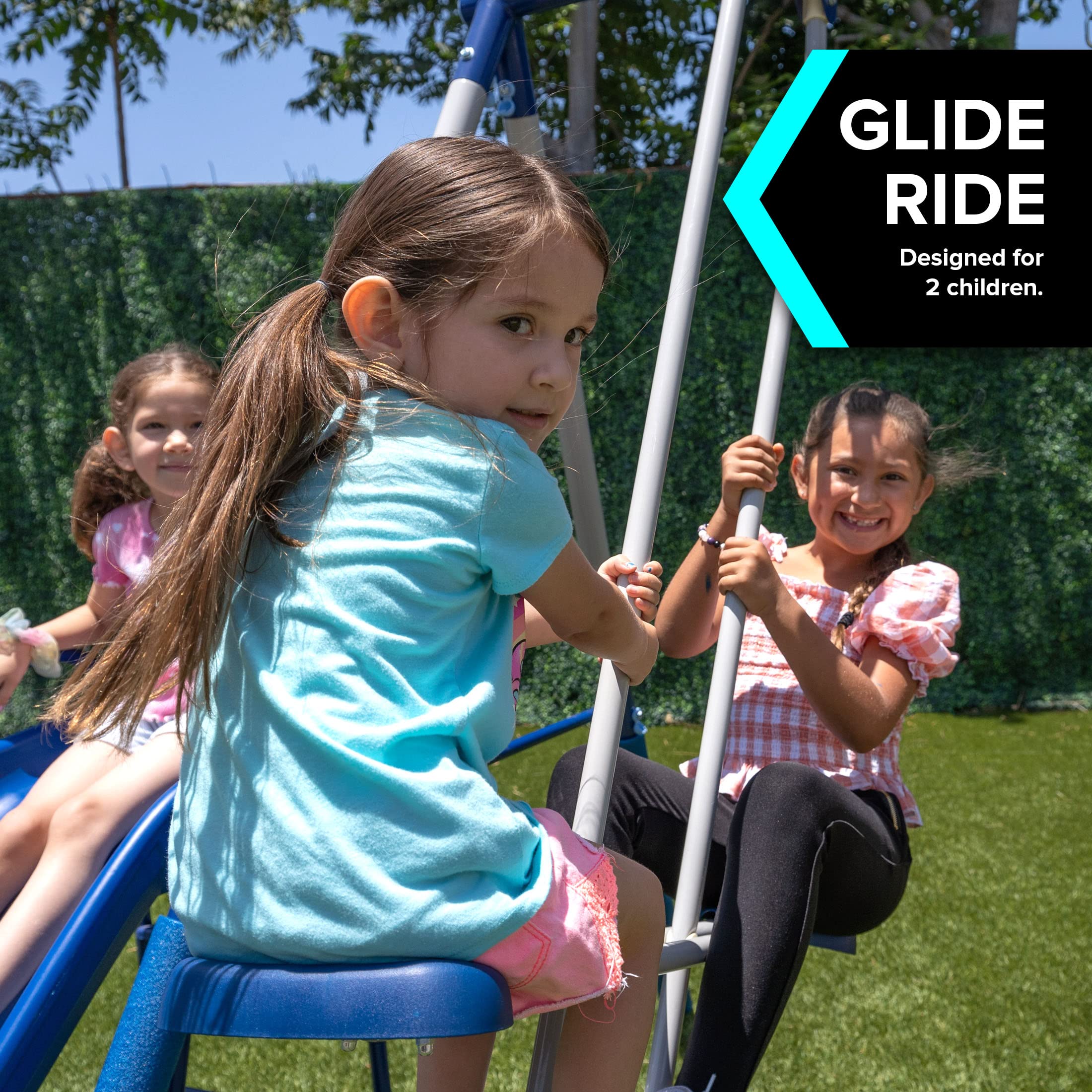 Sportspower Arcadia Swing Set. Outdoor Playset for Kids with Slide