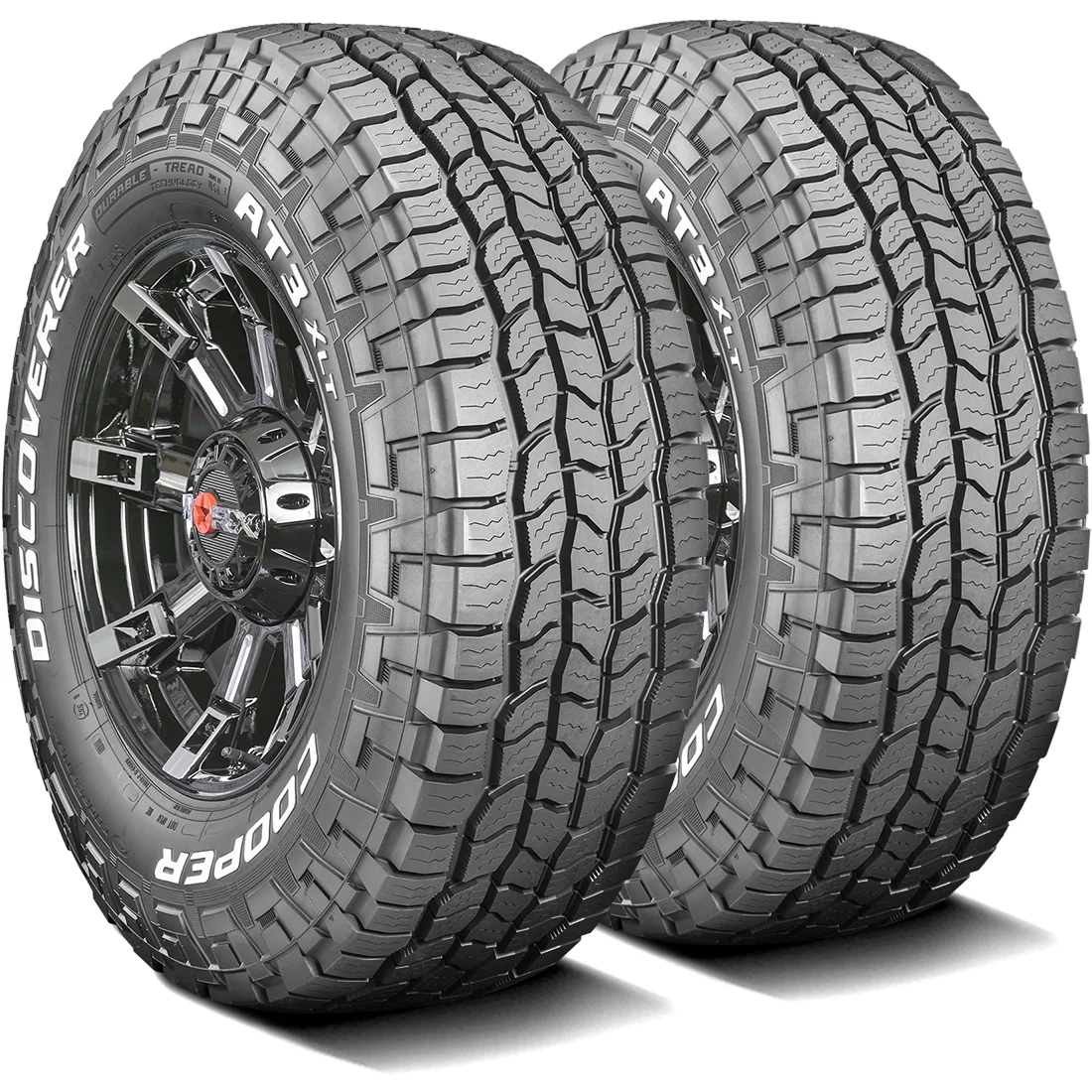 Pair of 2 (TWO) Cooper Discoverer AT3 XLT LT 285/75R16 126/123R E 10 Ply A/T All Terrain Tires Fits: 2006-08 Hummer H3 Base. 2009 Hummer H3 Championship Series